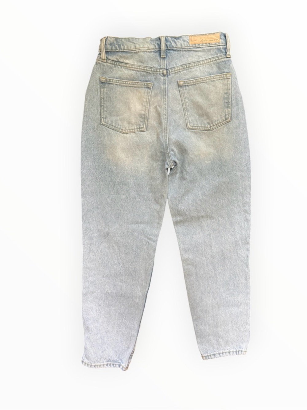 Betro Simone 100% cotton High-Waisted Tapered Mom Jeans light wash women’s 29